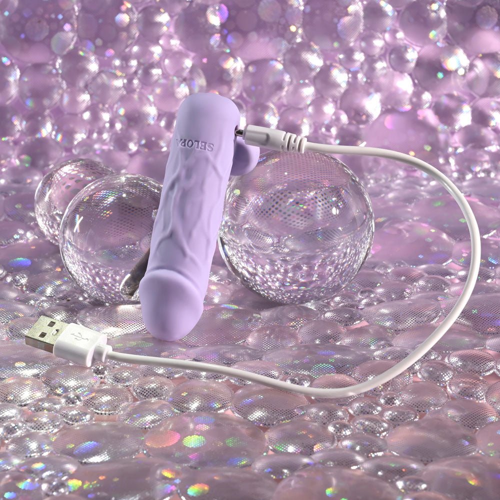 Selopa BALLSY BULLET VIBRATOR - Purple 9.2 cm USB Rechargeable Bullet - BULLETS & EGGS - Mr and Mrs D's