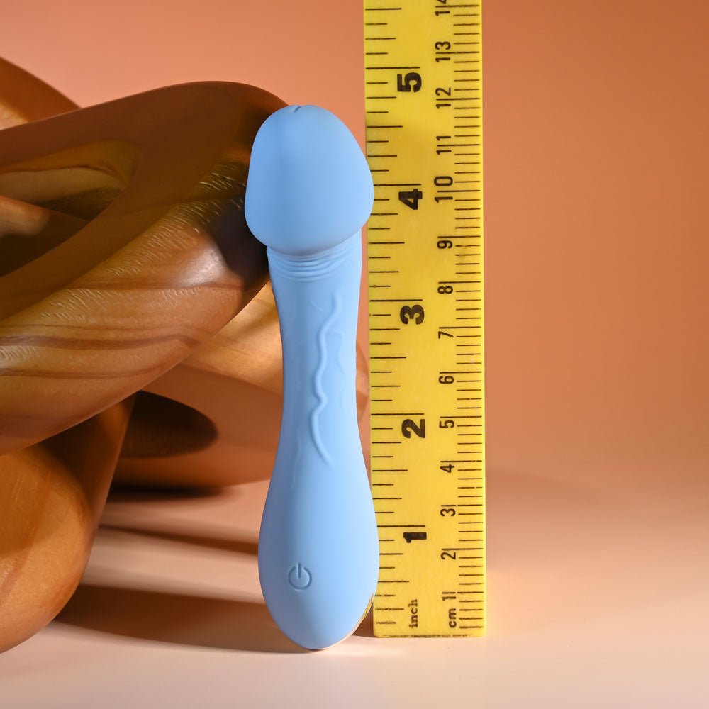 Selopa DAINTY DICK Mini Vibrator - Baby Blue 11.9 cm USB Rechargeable - VIBRATORS - Mr and Mrs D's