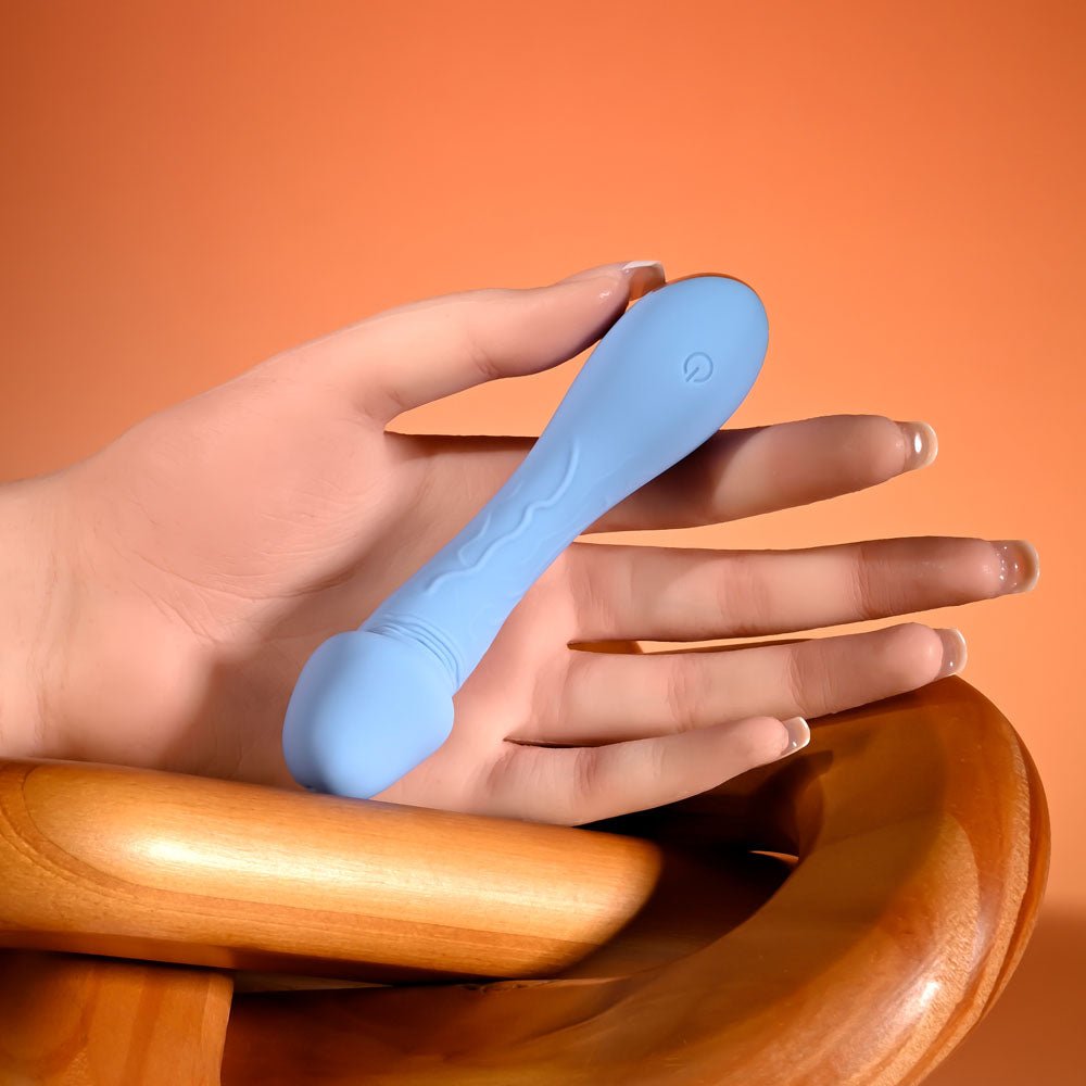 Selopa DAINTY DICK Mini Vibrator - Baby Blue 11.9 cm USB Rechargeable - VIBRATORS - Mr and Mrs D's
