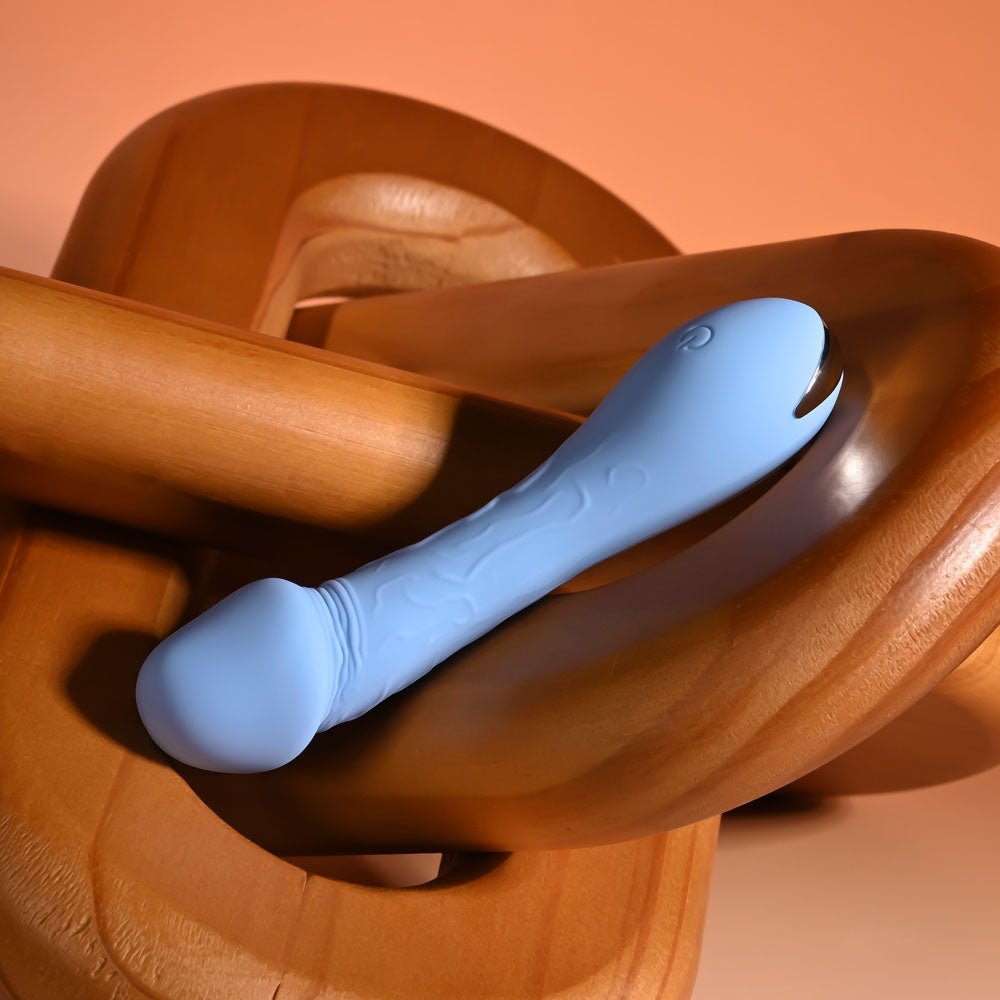 Selopa DAINTY DICK Mini Vibrator - Baby Blue 11.9 cm USB Rechargeable - VIBRATORS - Mr and Mrs D's