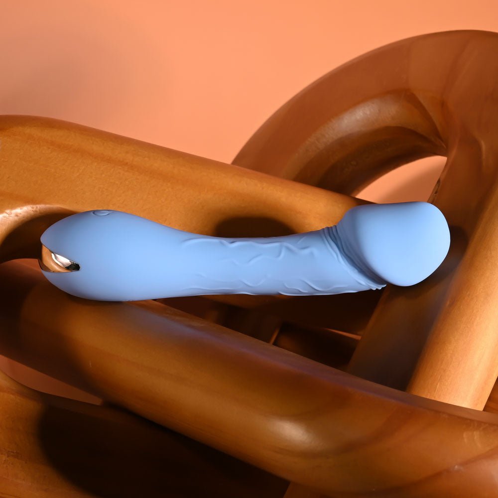 Selopa DAINTY DICK Mini Vibrator - Baby Blue 11.9 cm USB Rechargeable - VIBRATORS - Mr and Mrs D's