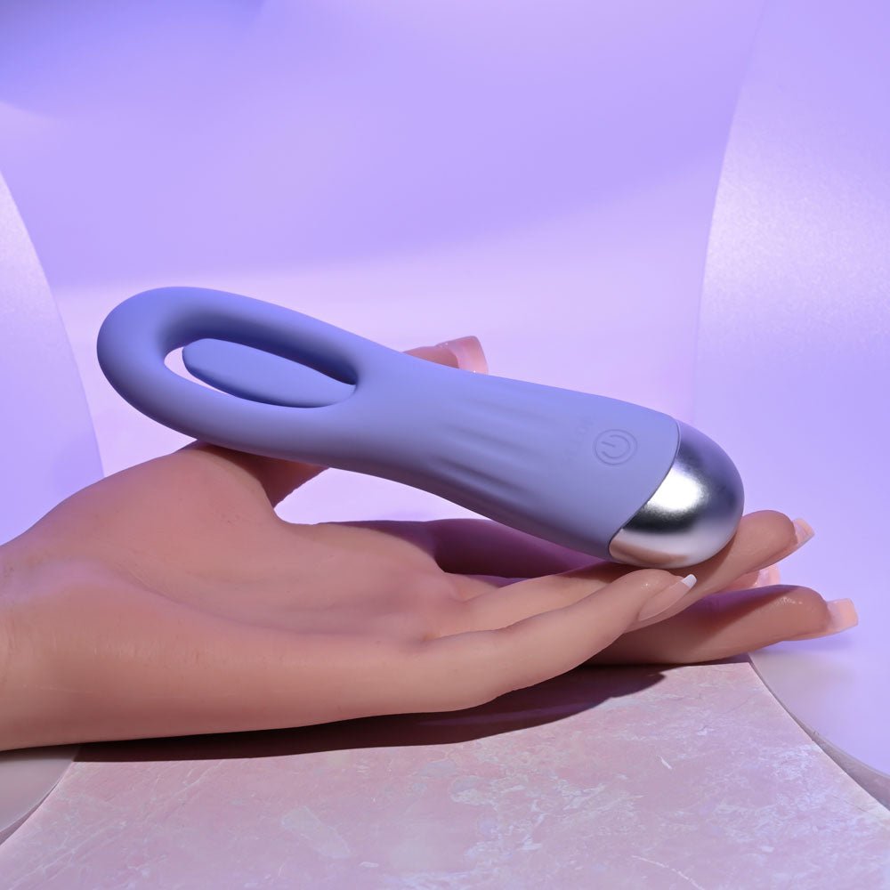 Selopa IN A FLAP - Purple 15 cm USB Rechargeable Flicking Stimulator - STIMULATORS - Mr and Mrs D's