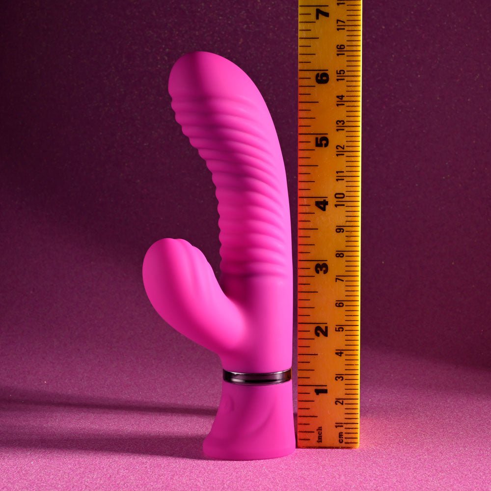 Selopa NEXT WAVE - Pink 16.4 cm USB Rechargeable Dual Vibrator - VIBRATORS - Mr and Mrs D's