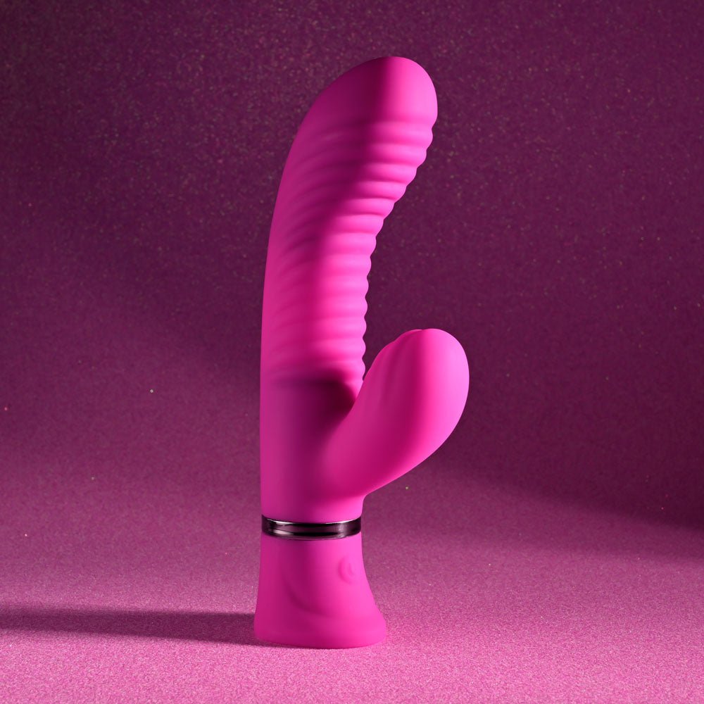 Selopa NEXT WAVE - Pink 16.4 cm USB Rechargeable Dual Vibrator - VIBRATORS - Mr and Mrs D's
