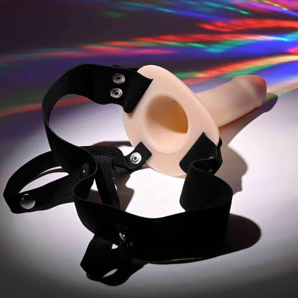 Selopa OUR FIRST HOLLOW STRAP ON LIGHT - Flesh 16.3 cm Hollow Strap - On - Mr and Mrs D's