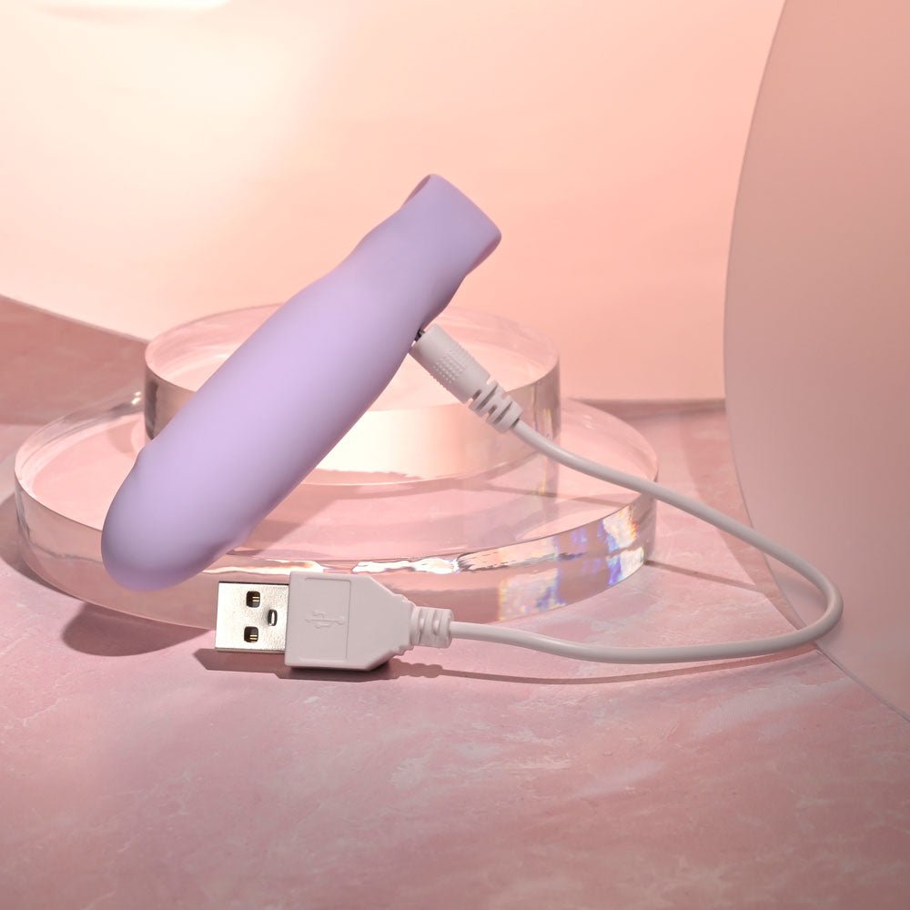 Selopa PETITE PECKER - Purple 11.7 cm USB Rechargeable Mini Vibrator - VIBRATORS - Mr and Mrs D's