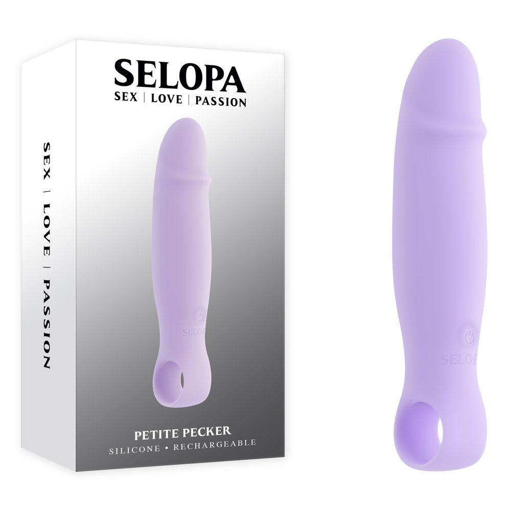 Selopa PETITE PECKER - Purple 11.7 cm USB Rechargeable Mini Vibrator - VIBRATORS - Mr and Mrs D's