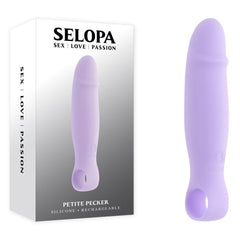 Selopa PETITE PECKER - Purple 11.7 cm USB Rechargeable Mini Vibrator - VIBRATORS - Mr and Mrs D's