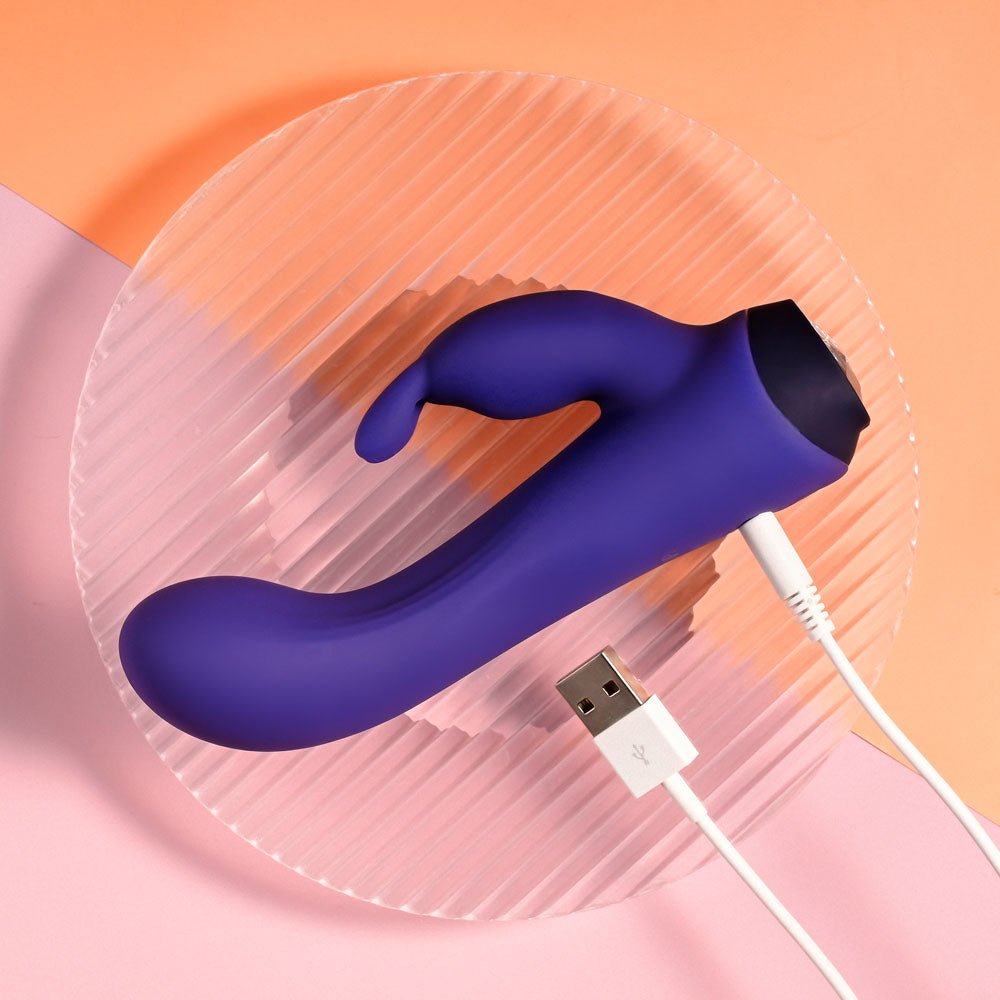 Selopa PLUM JOB - Purple 13.5 cm USB Rechargeable Rabbit Vibrator - VIBRATORS - Mr and Mrs D's