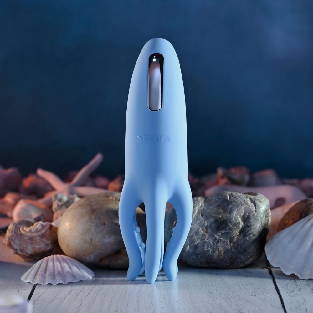 Selopa TENTACLE TICKLER - Blue USB Rechargeable Vibrating Stimulator - STIMULATORS - Mr and Mrs D's