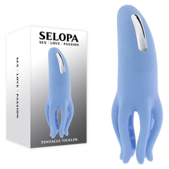 Selopa TENTACLE TICKLER - Blue USB Rechargeable Vibrating Stimulator - Mr and Mrs D's