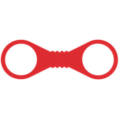 Sex & Mischief Amor Large Silicone Cuffs - Red Large Restraints - BONDAGE - TOYS - Mr and Mrs D's