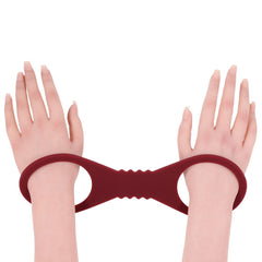 Sex & Mischief Enchanted Large Silicone Cuffs - Burgundy Large Restraints - BONDAGE - TOYS - Mr and Mrs D's