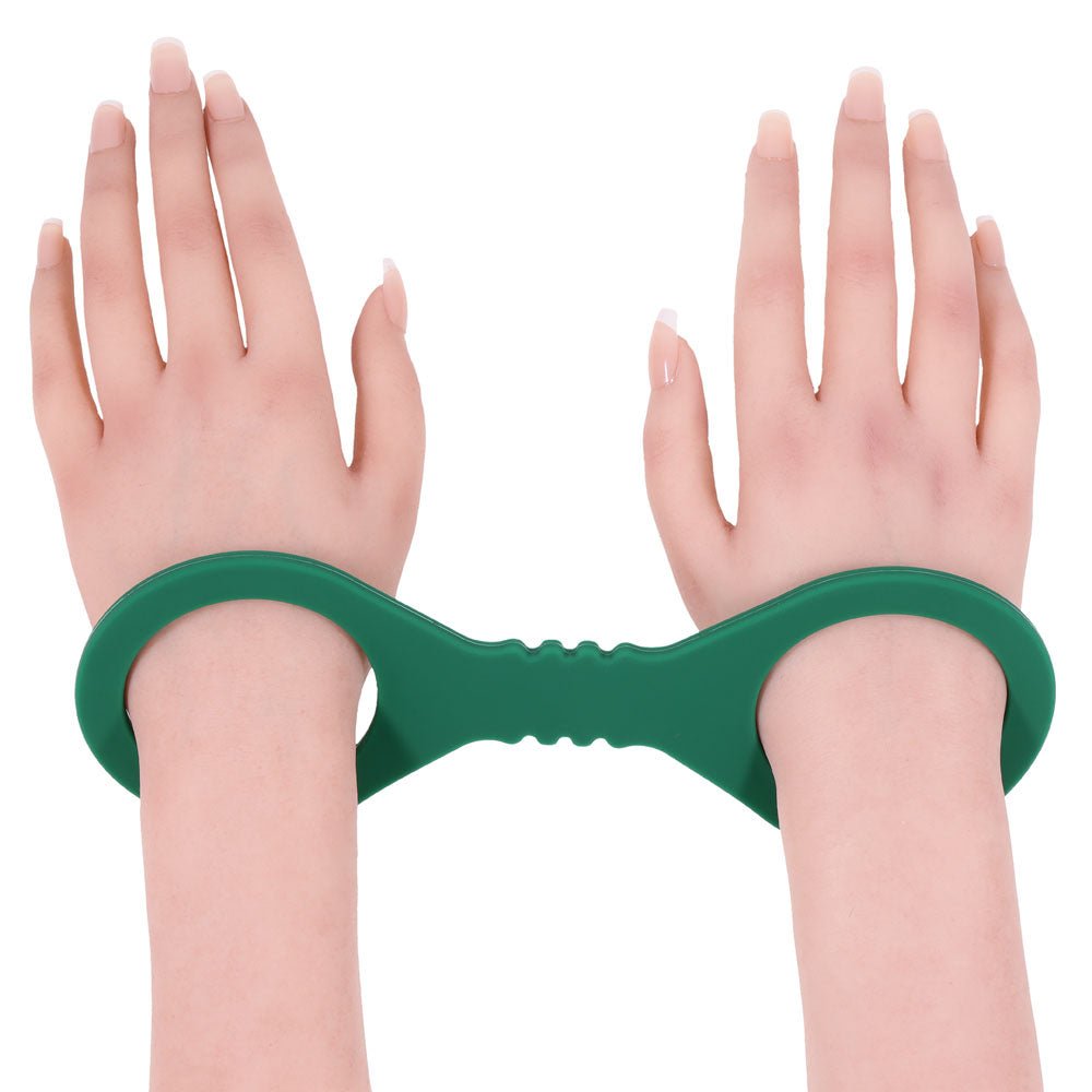 Sex & Mischief Indica Small Silicone Cuffs - Green Small Restraints - BONDAGE - TOYS - Mr and Mrs D's