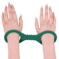 Sex & Mischief Indica Small Silicone Cuffs - Green Small Restraints - BONDAGE - TOYS - Mr and Mrs D's