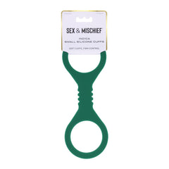 Sex & Mischief Indica Small Silicone Cuffs - Green Small Restraints - BONDAGE - TOYS - Mr and Mrs D's