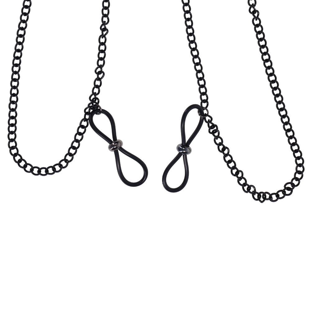 Sex & Mischief Lace Collar with Nipple Ties - Black Neck and Nipple Restraints - BONDAGE - TOYS - Mr and Mrs D's