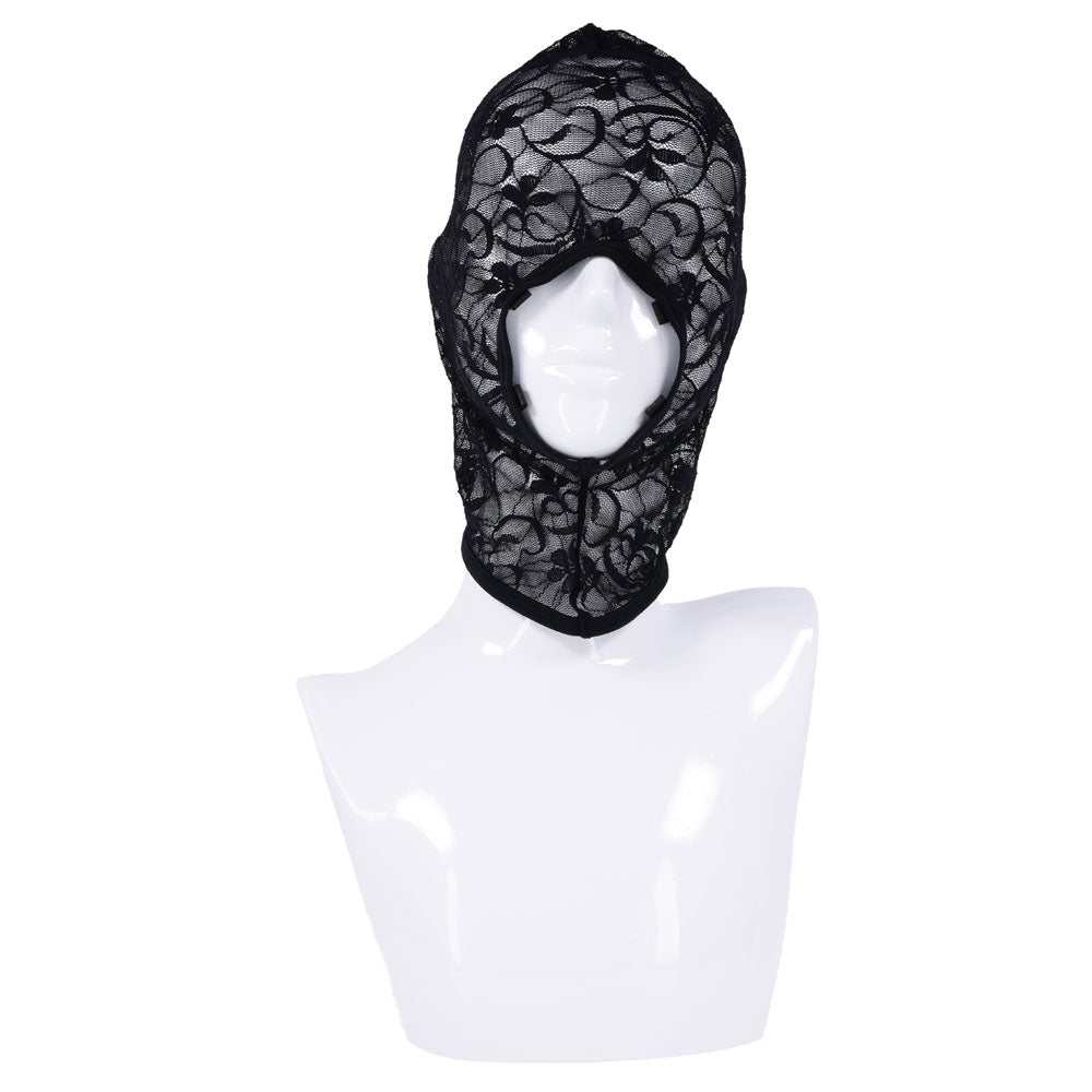 Sex & Mischief Lace Hush Hood - Black Hood - BONDAGE - TOYS - Mr and Mrs D's