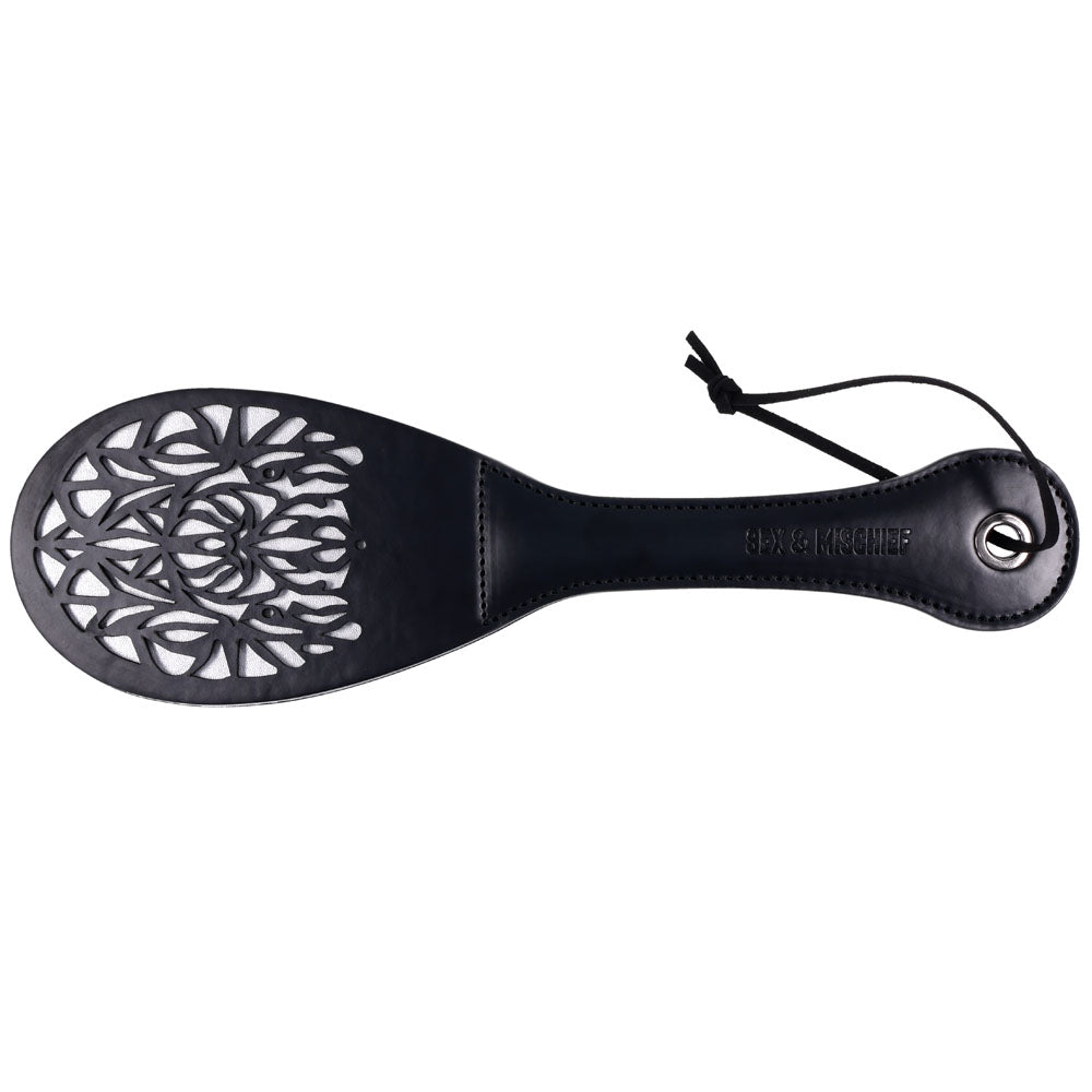 Sex & Mischief Lace Spanker - Black Spanking Paddle - BONDAGE - TOYS - Mr and Mrs D's