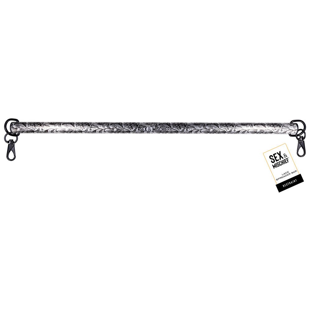 Sex & Mischief Lace Spreader Bar - Aluminium Restraint Bar - BONDAGE - TOYS - Mr and Mrs D's