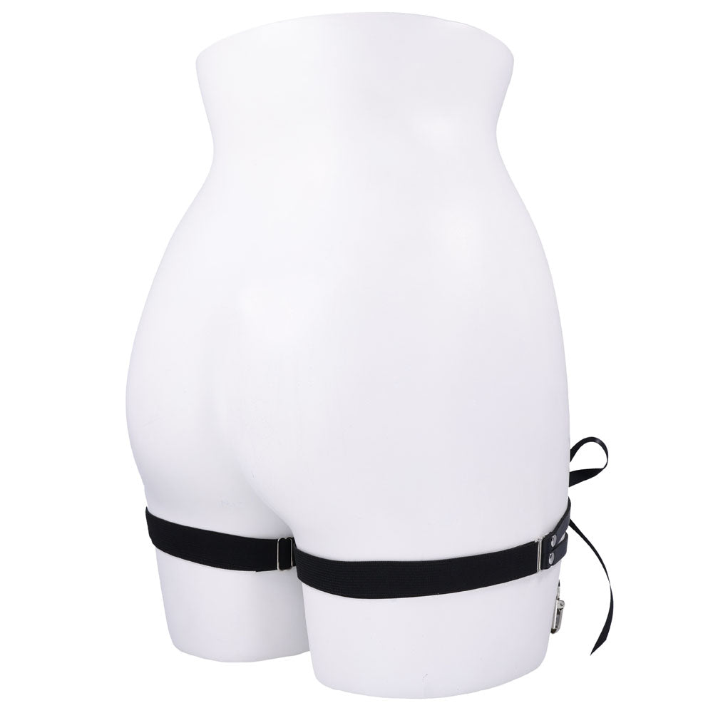 Sex & Mischief Laced Up Garters - Black Garters - BONDAGE - TOYS - Mr and Mrs D's