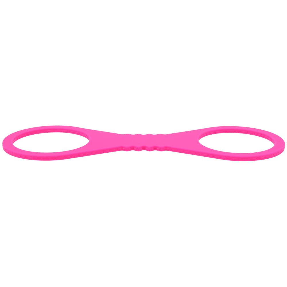 Sex & Mischief Large Hot Pink Silicone Cuffs - Hot Pink Large Restraints - BONDAGE - TOYS - Mr and Mrs D's