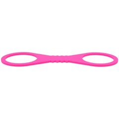 Sex & Mischief Large Hot Pink Silicone Cuffs - Hot Pink Large Restraints - BONDAGE - TOYS - Mr and Mrs D's