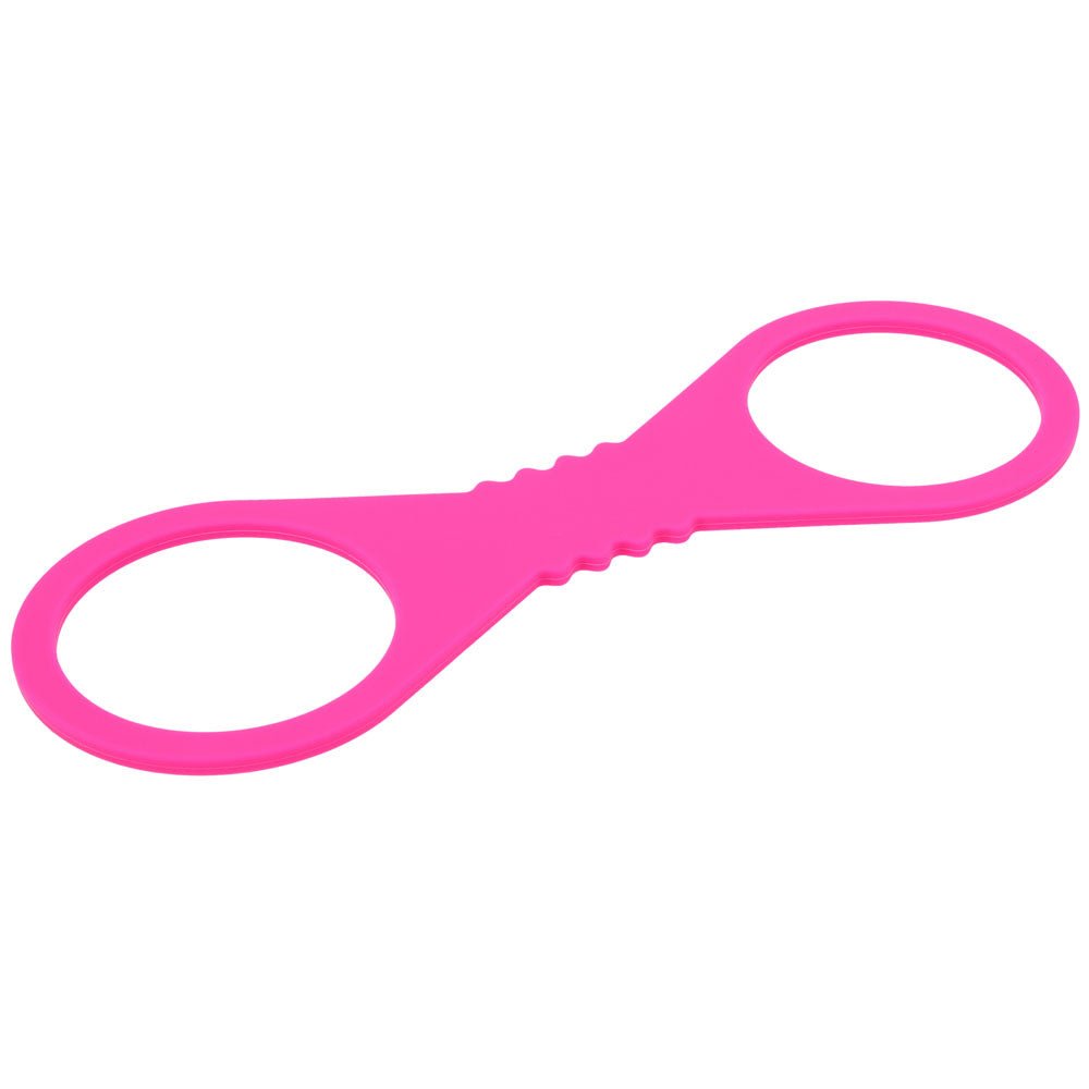 Sex & Mischief Large Hot Pink Silicone Cuffs - Hot Pink Large Restraints - BONDAGE - TOYS - Mr and Mrs D's
