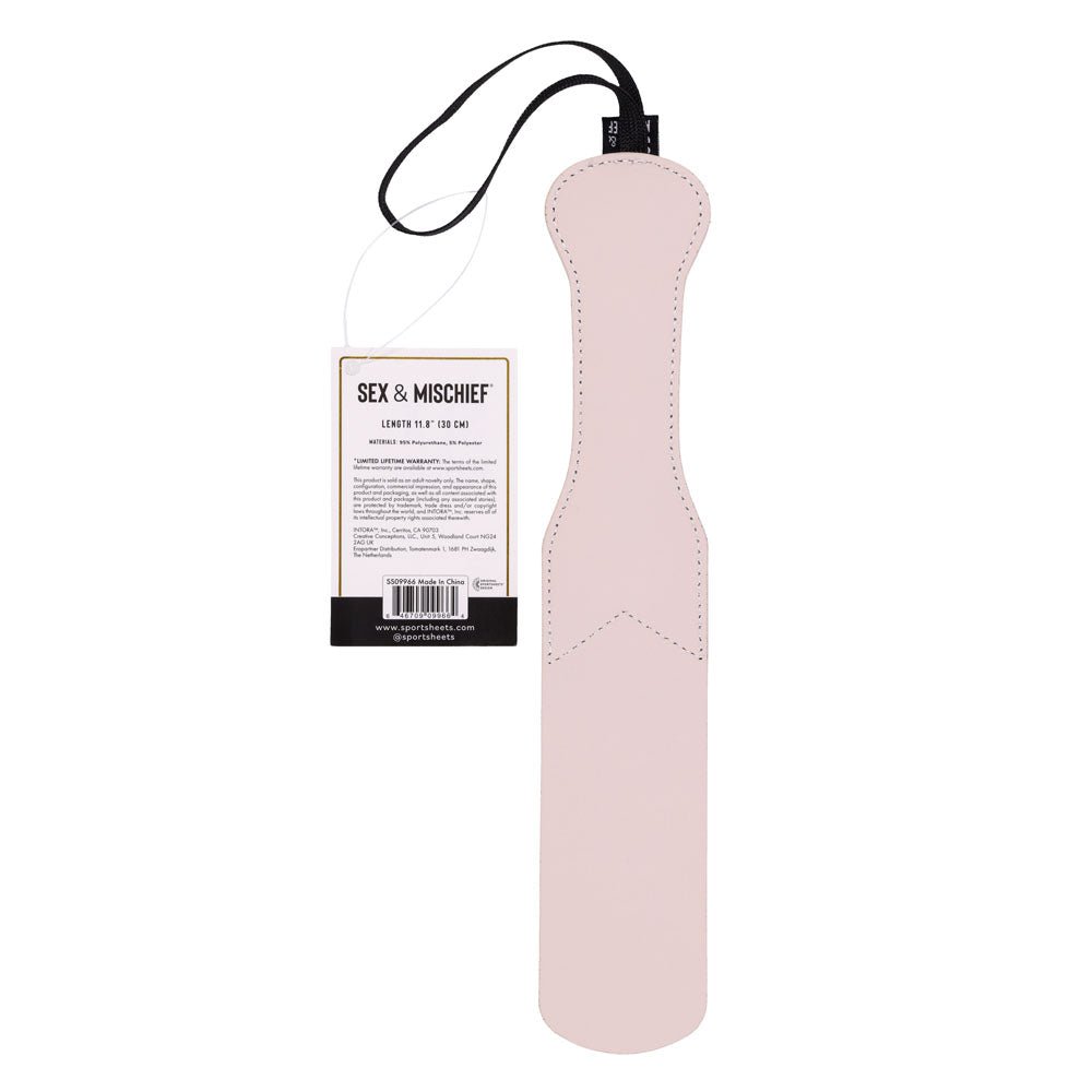 Sex & Mischief Peaches n Creame BDSM Impression Paddle - BONDAGE - TOYS - Mr and Mrs D's