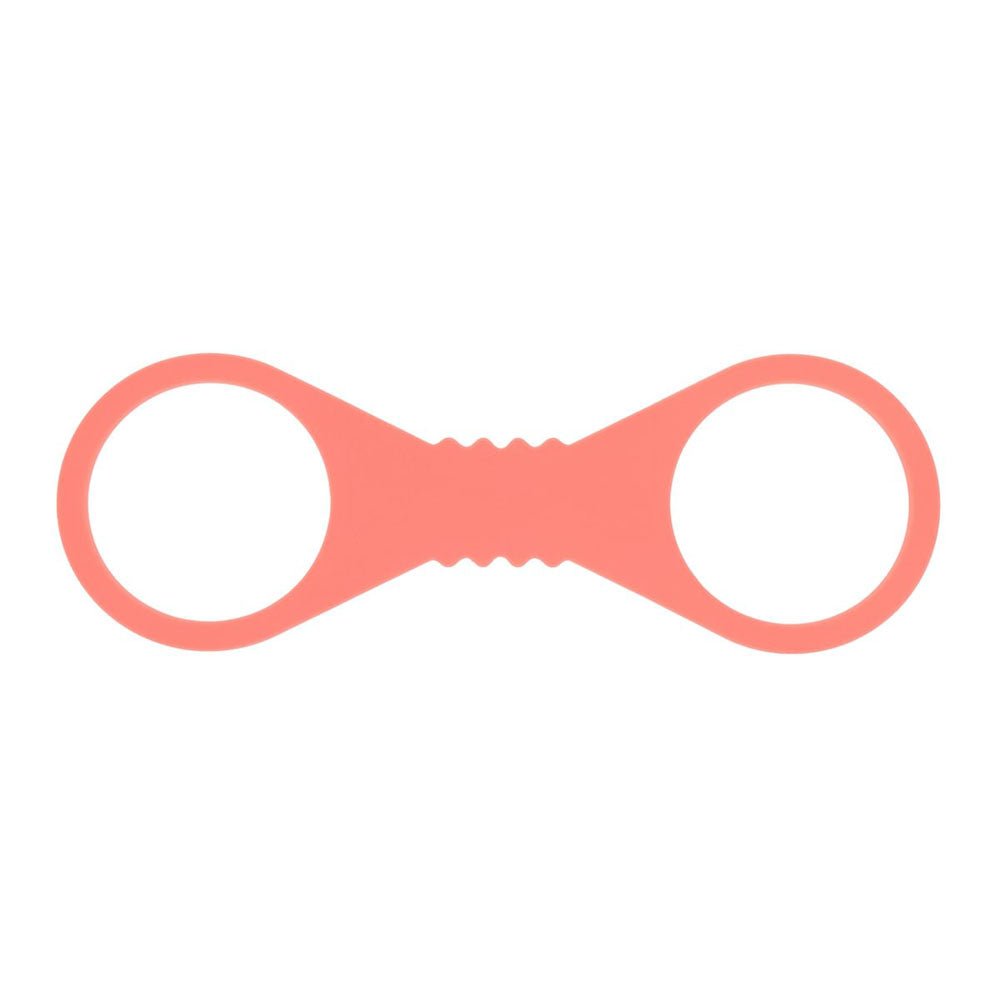 Sex & Mischief Peaches n CreaMe Large Silicone Cuffs - Peach Large Silicone Restraints - BONDAGE - TOYS - Mr and Mrs D's