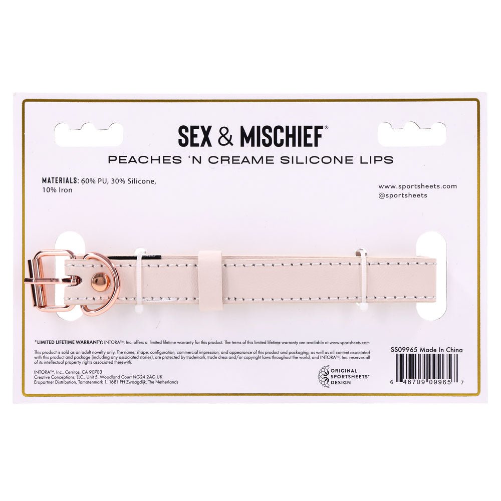 Sex & Mischief Peaches n CreaMe Silicone Lips Gag - BONDAGE - TOYS - Mr and Mrs D's