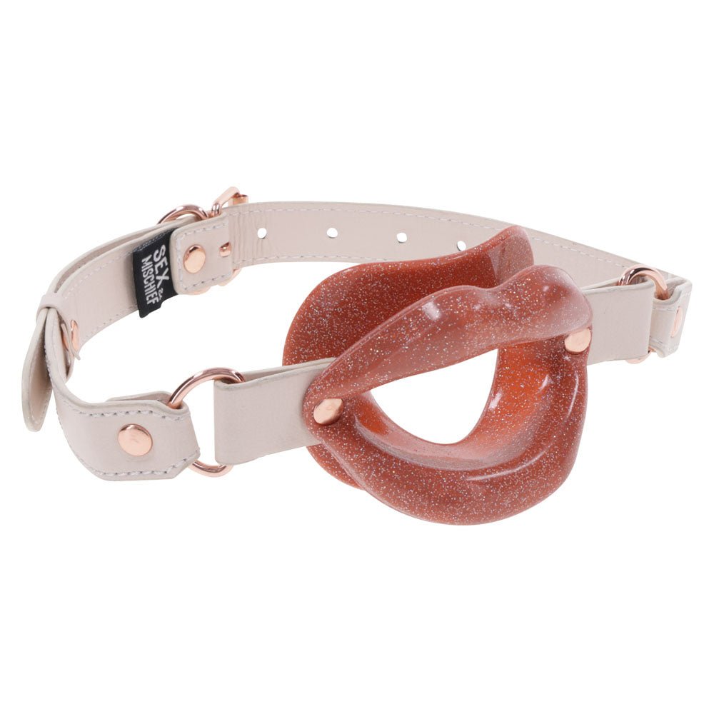 Sex & Mischief Peaches n CreaMe Silicone Lips Gag - BONDAGE - TOYS - Mr and Mrs D's