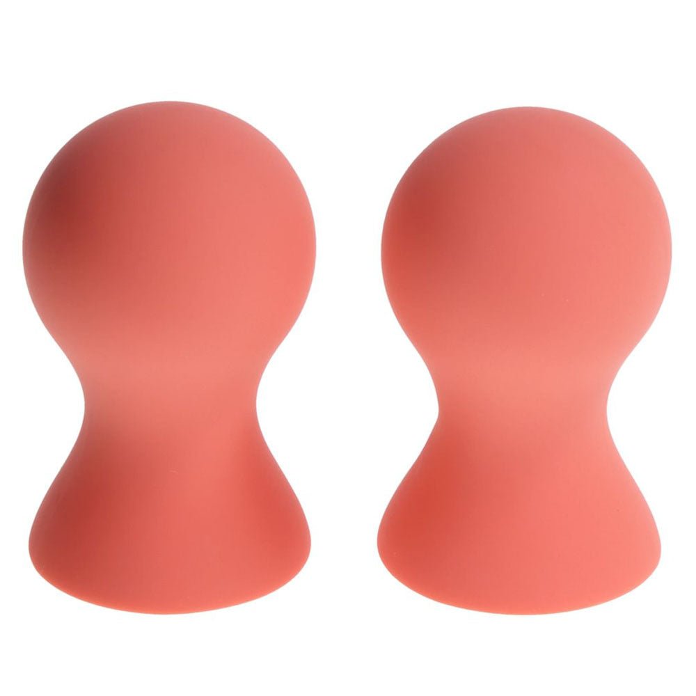 Sex & Mischief Peaches n CreaMe Silicone Nipple Suckers - Peach Nipple Suckers - Set of 2 - BONDAGE - TOYS - Mr and Mrs D's