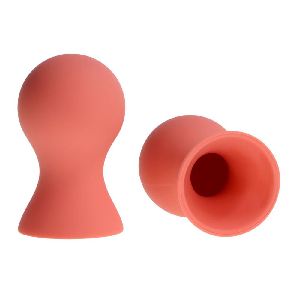 Sex & Mischief Peaches n CreaMe Silicone Nipple Suckers - Peach Nipple Suckers - Set of 2 - BONDAGE - TOYS - Mr and Mrs D's