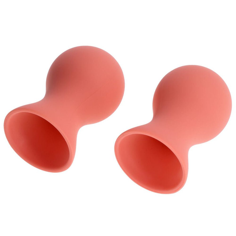 Sex & Mischief Peaches n CreaMe Silicone Nipple Suckers - Peach Nipple Suckers - Set of 2 - BONDAGE - TOYS - Mr and Mrs D's