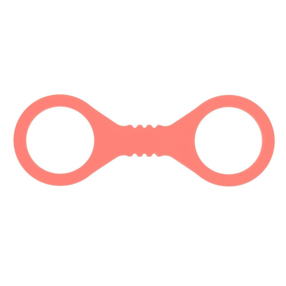 Sex & Mischief Peaches n CreaMe Small Silicone Cuffs - Peach Silicone Restraints - BONDAGE - TOYS - Mr and Mrs D's