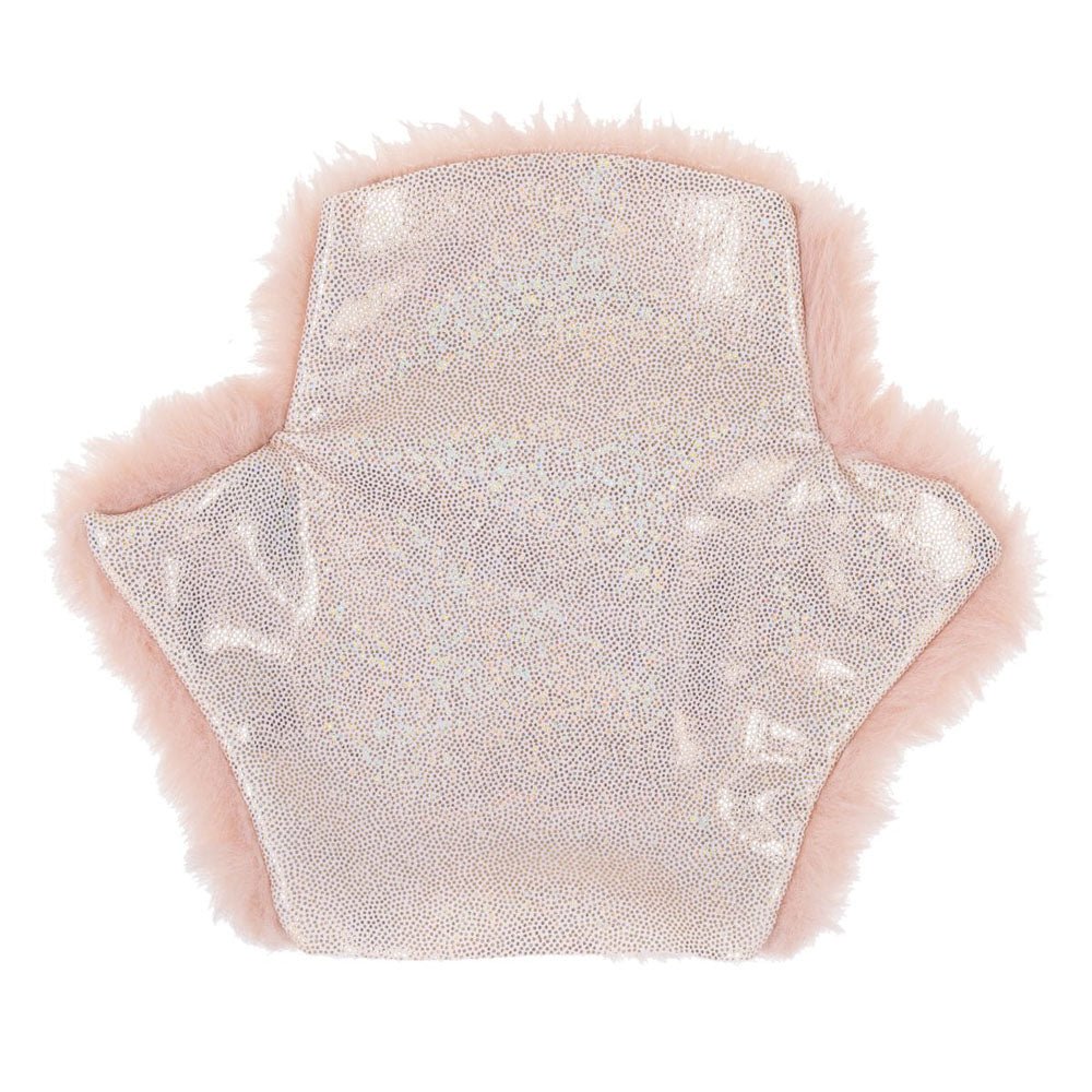 Sex & Mischief Peaches n CreaMe Spiked Sensory Glove - Peach Furry Glove with Metal Spikes - BONDAGE - TOYS - Mr and Mrs D's