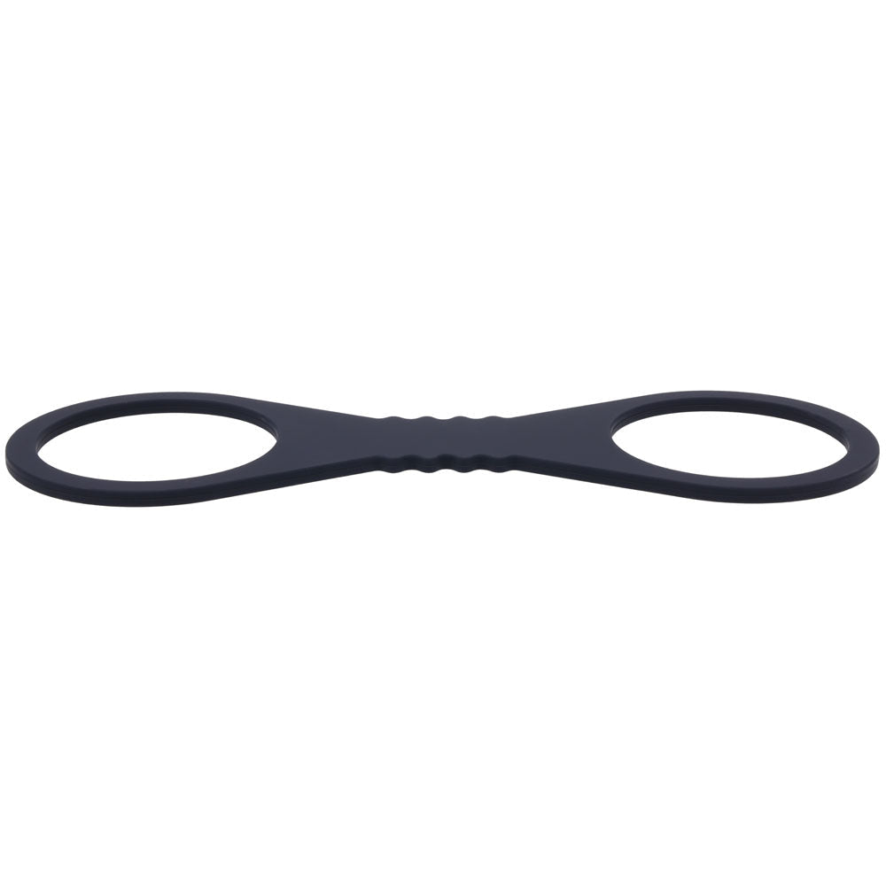 Sex & Mischief Shadow Large Silicone Cuffs - Black Large Restraints - BONDAGE - TOYS - Mr and Mrs D's