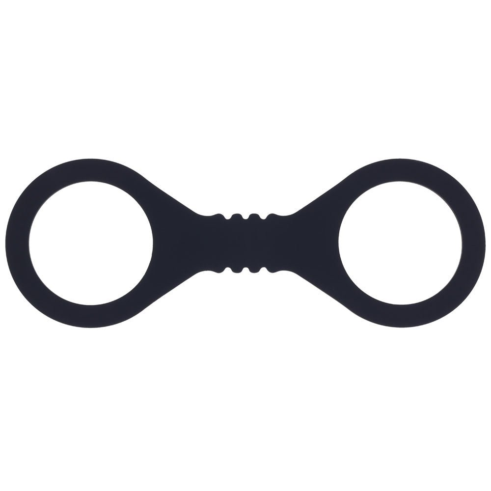 Sex & Mischief Shadow Small Silicone Cuffs - Black Small Restraints - BONDAGE - TOYS - Mr and Mrs D's
