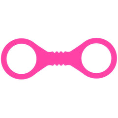 Sex & Mischief Small Hot Pink Silicone Cuffs - Hot Pink Small Restraints - BONDAGE - TOYS - Mr and Mrs D's
