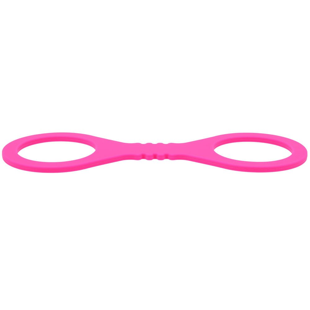 Sex & Mischief Small Hot Pink Silicone Cuffs - Hot Pink Small Restraints - BONDAGE - TOYS - Mr and Mrs D's