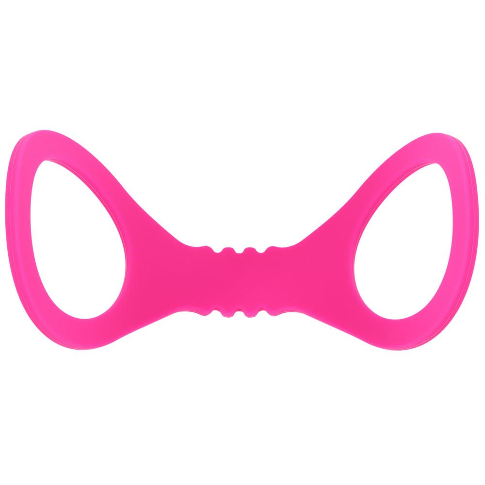 Sex & Mischief Small Hot Pink Silicone Cuffs - Hot Pink Small Restraints - BONDAGE - TOYS - Mr and Mrs D's