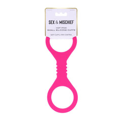 Sex & Mischief Small Hot Pink Silicone Cuffs - Hot Pink Small Restraints - BONDAGE - TOYS - Mr and Mrs D's