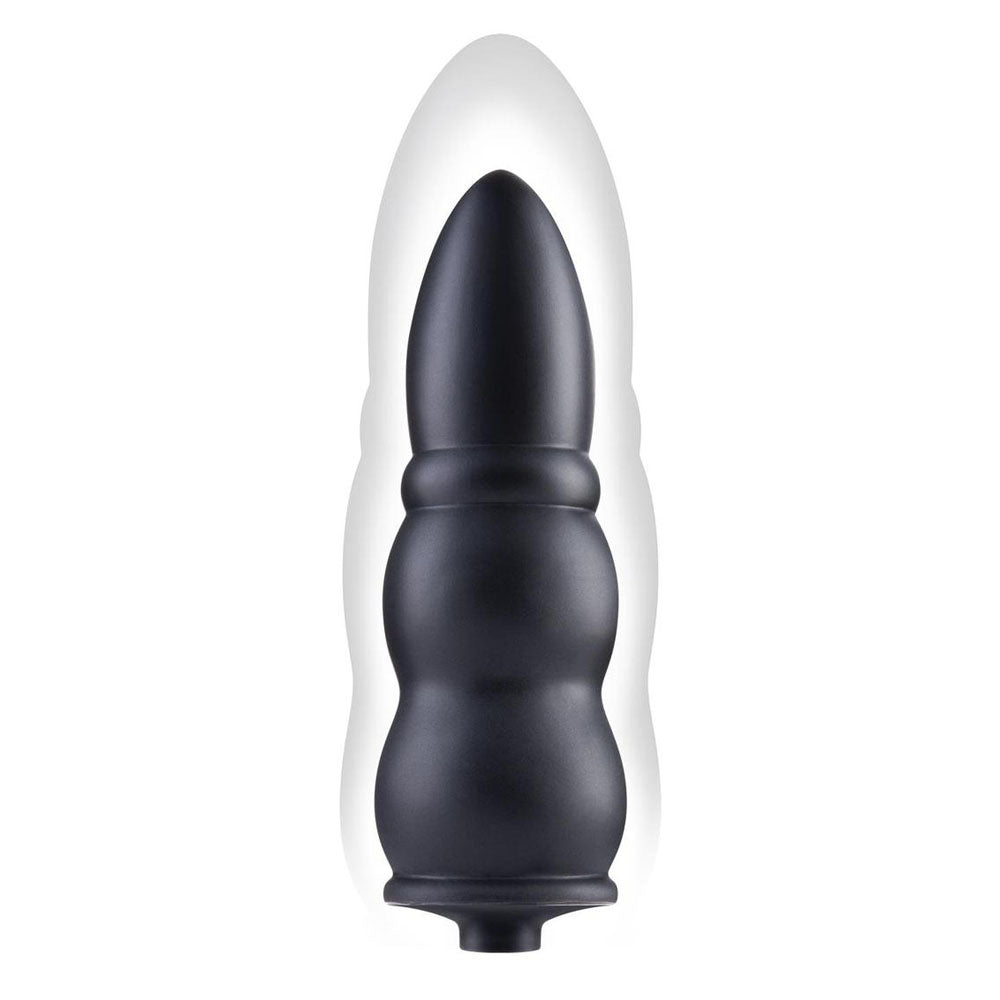 Size Up 5.5 Inch Ripple Inflatable Butt Plug - Black 15.2 cm - ANAL TOYS - Mr and Mrs D's
