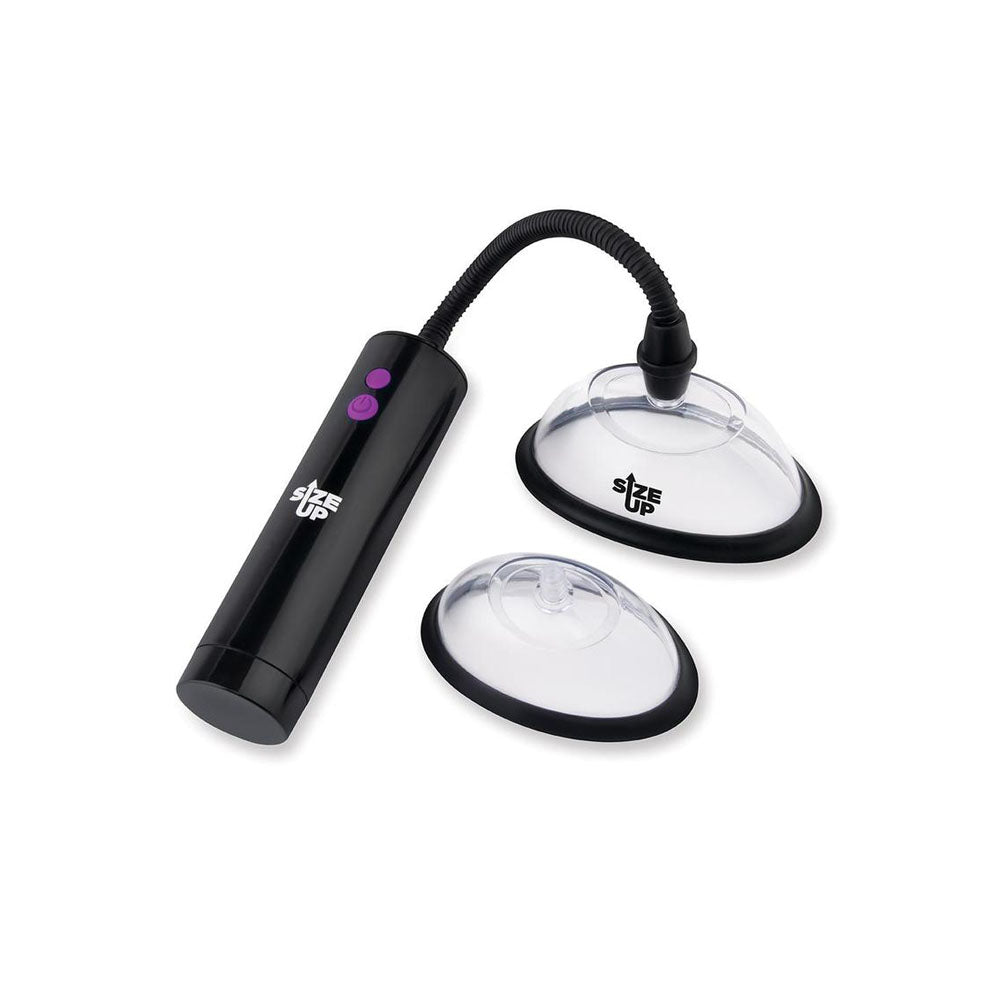 Size Up Rechargeable Power Plumper Pussy Pump - Clear USB Rechargeable Vagina Pump with Interchangeable Chambers - PUMPS - Mr and Mrs D's