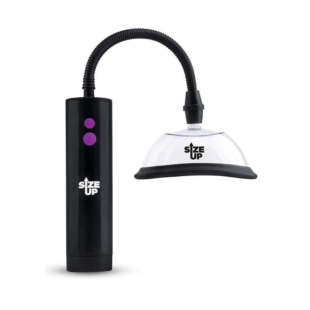 Size Up Rechargeable Power Plumper Pussy Pump - Clear USB Rechargeable Vagina Pump with Interchangeable Chambers - PUMPS - Mr and Mrs D's