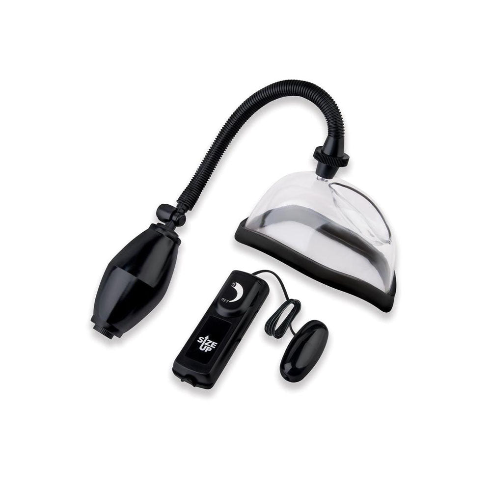 Size Up Vibrating Pussy Pump - Clear Vagina Pump - PUMPS - Mr and Mrs D's
