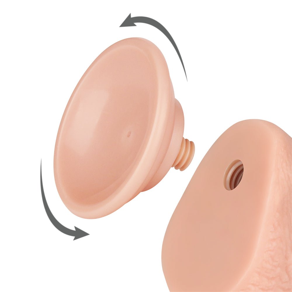 Sliding Skin Dual Layer Dong - Flesh 19.5 cm (7.5'') Dong with Flexible Skin - DONGS - Mr and Mrs D's