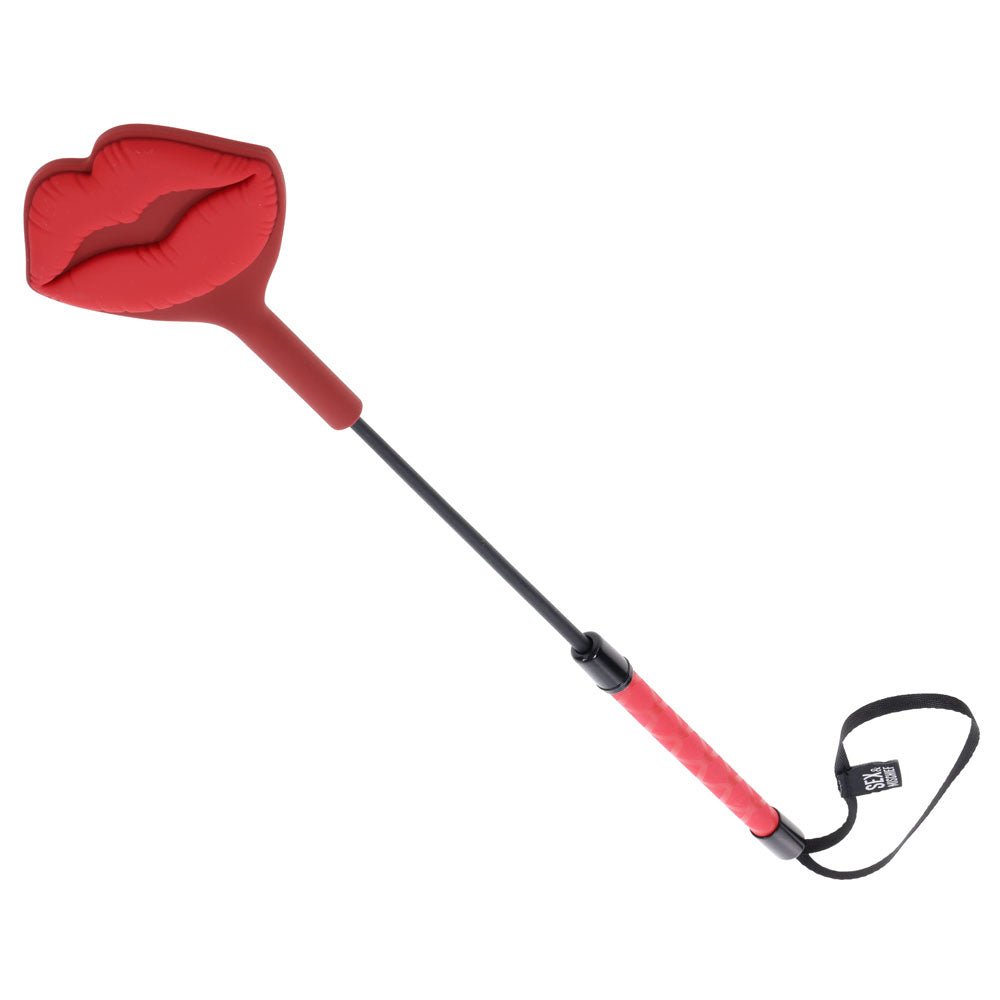 S&M Exs & Ohs Kiss Crop - Red Silicone Tipped Crop Whip - BONDAGE - TOYS - Mr and Mrs D's