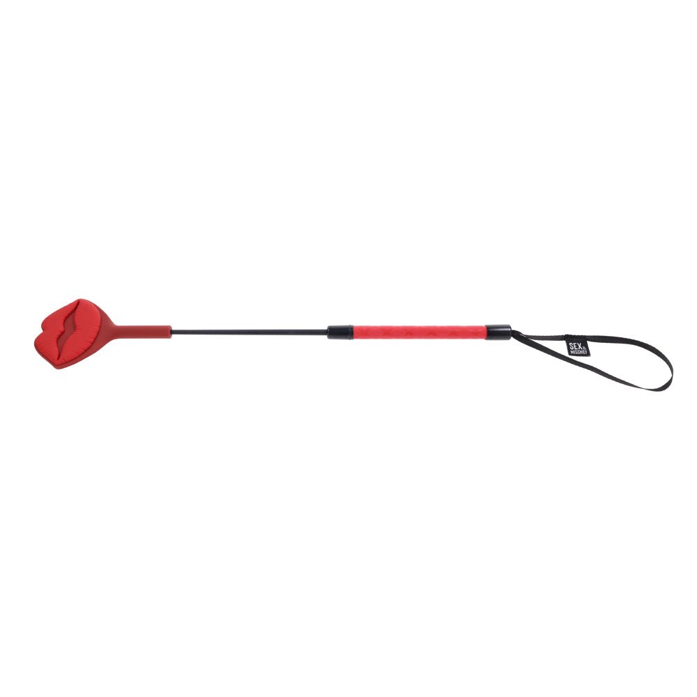 S&M Exs & Ohs Kiss Crop - Red Silicone Tipped Crop Whip - BONDAGE - TOYS - Mr and Mrs D's